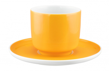 Preview: Sento - Pure Colors Mango Orange - Cappuccinoobertasse ohne Henkel 0,30l